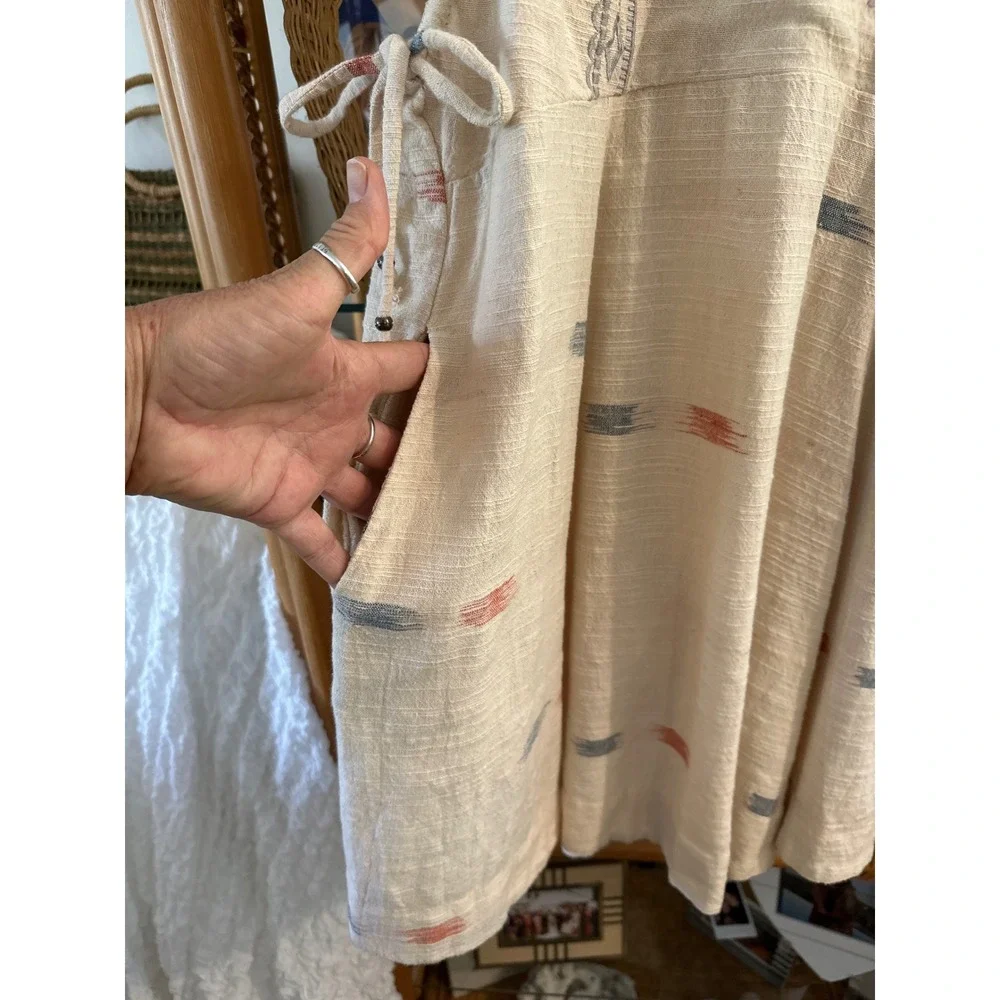 Free People Arizona Mini Dress In Tea ComboSize XS